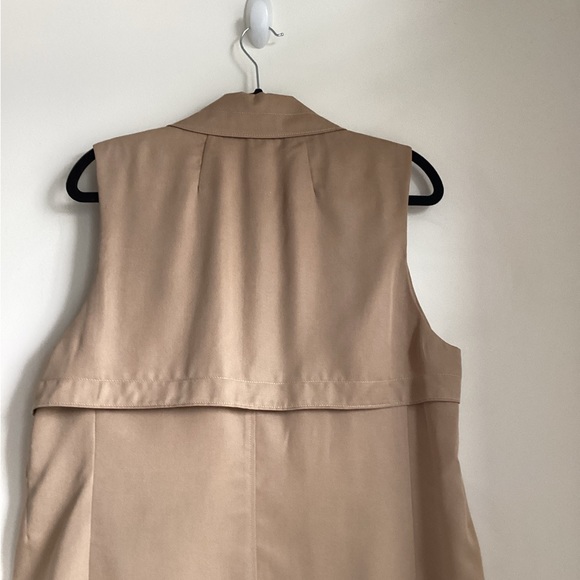 BABATON McKinley Vest Womens Medium Camel Trench Quiet Luxury Layering - Picture 6 of 14